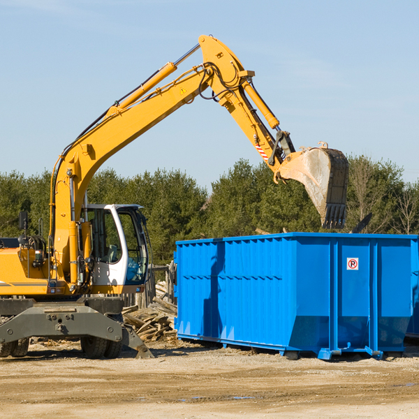 can i choose the location where the residential dumpster will be placed in South Shore SD